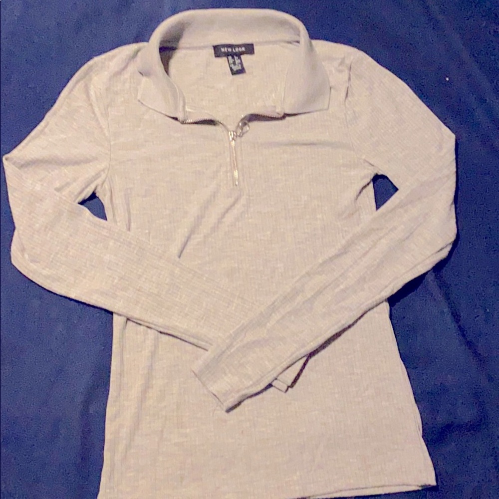 Grey collared shirt